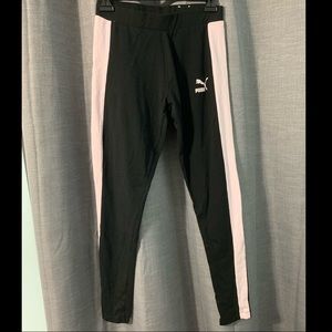 Black + Baby Pink leggings